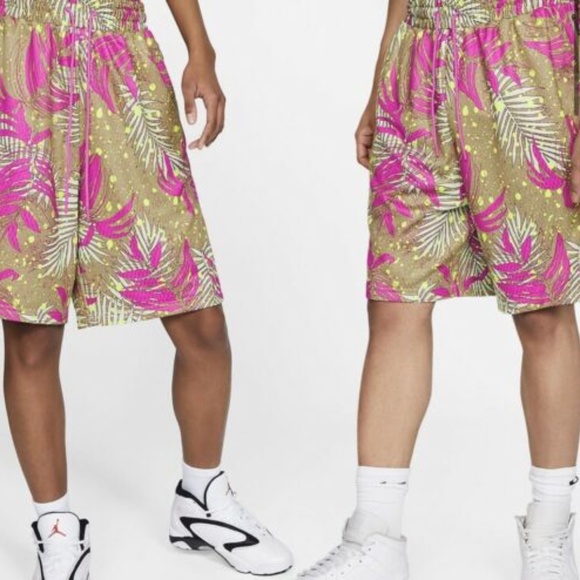 mens large NIKE JORDAN palm floral print shorts - Picture 6 of 6
